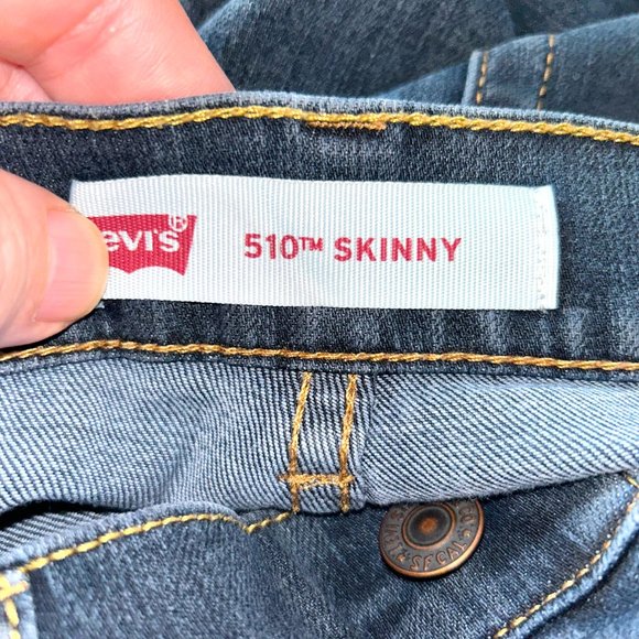 Boy's Levi's Jeans 510 Skinny 14 Reg Blue Denim - Picture 7 of 13